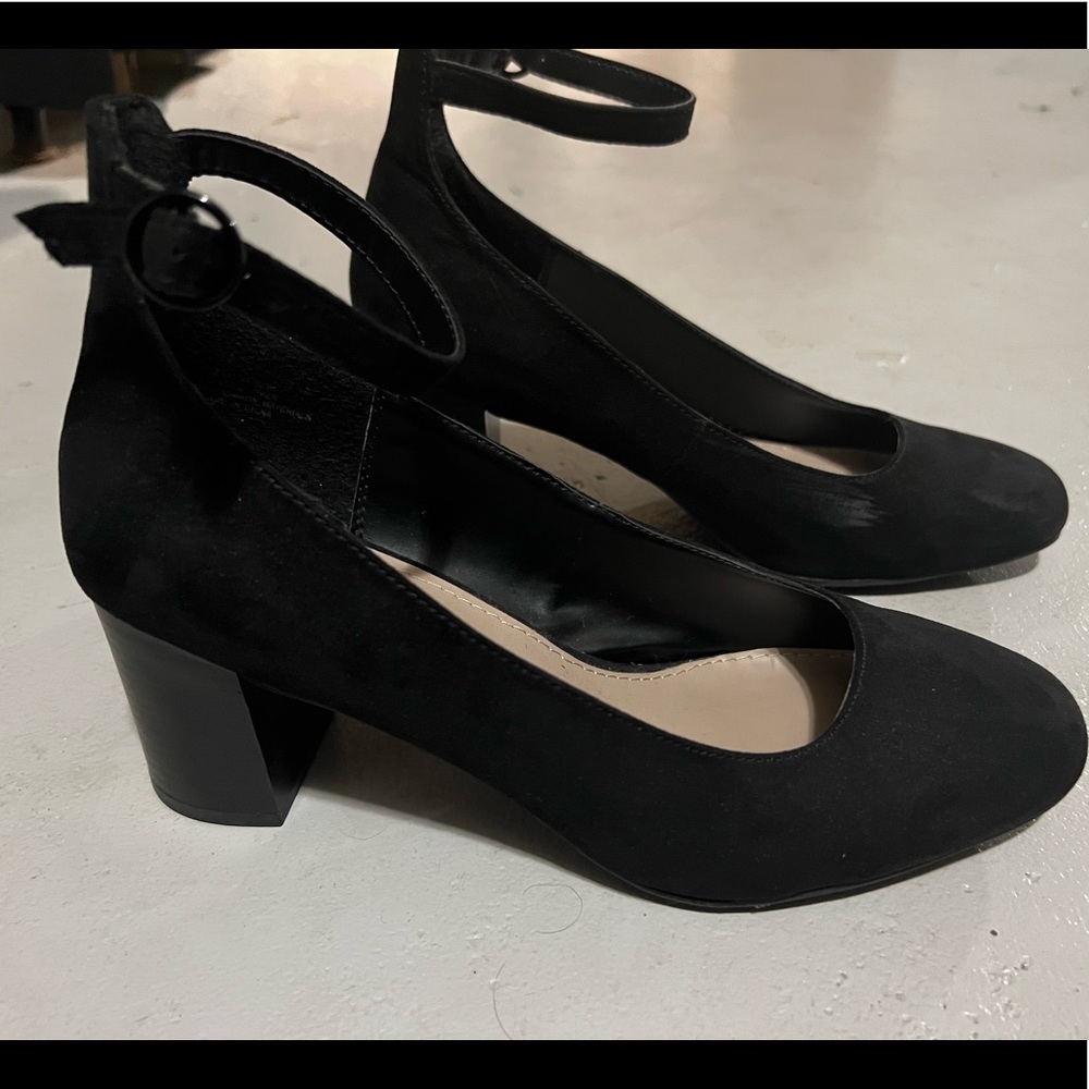 Black Heels with Cute Ankle Strap